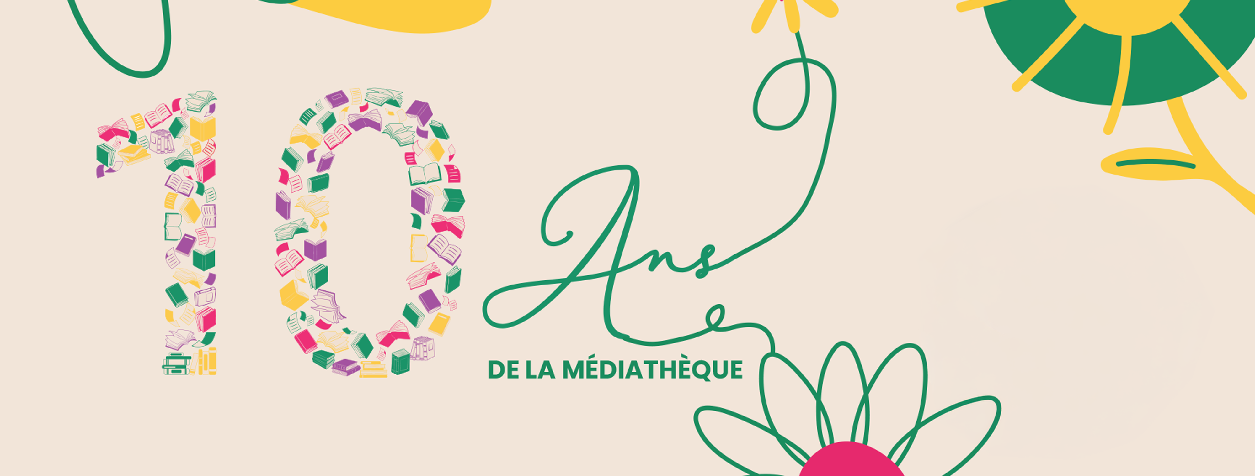 Bannière 10 ans médiathèque