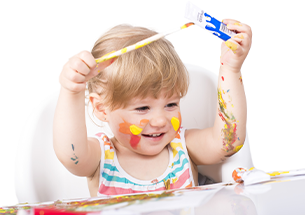 Bébé peinture